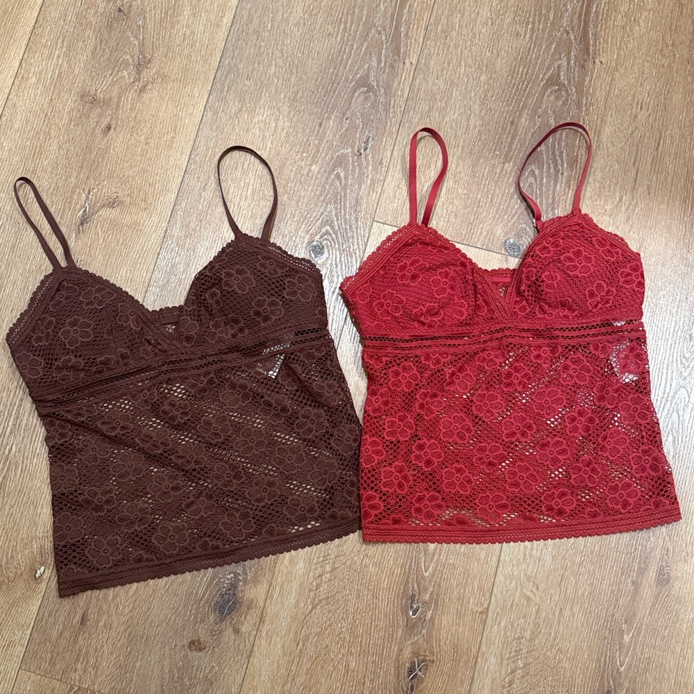 Aerie Showoff Beachside Lace Bra Top